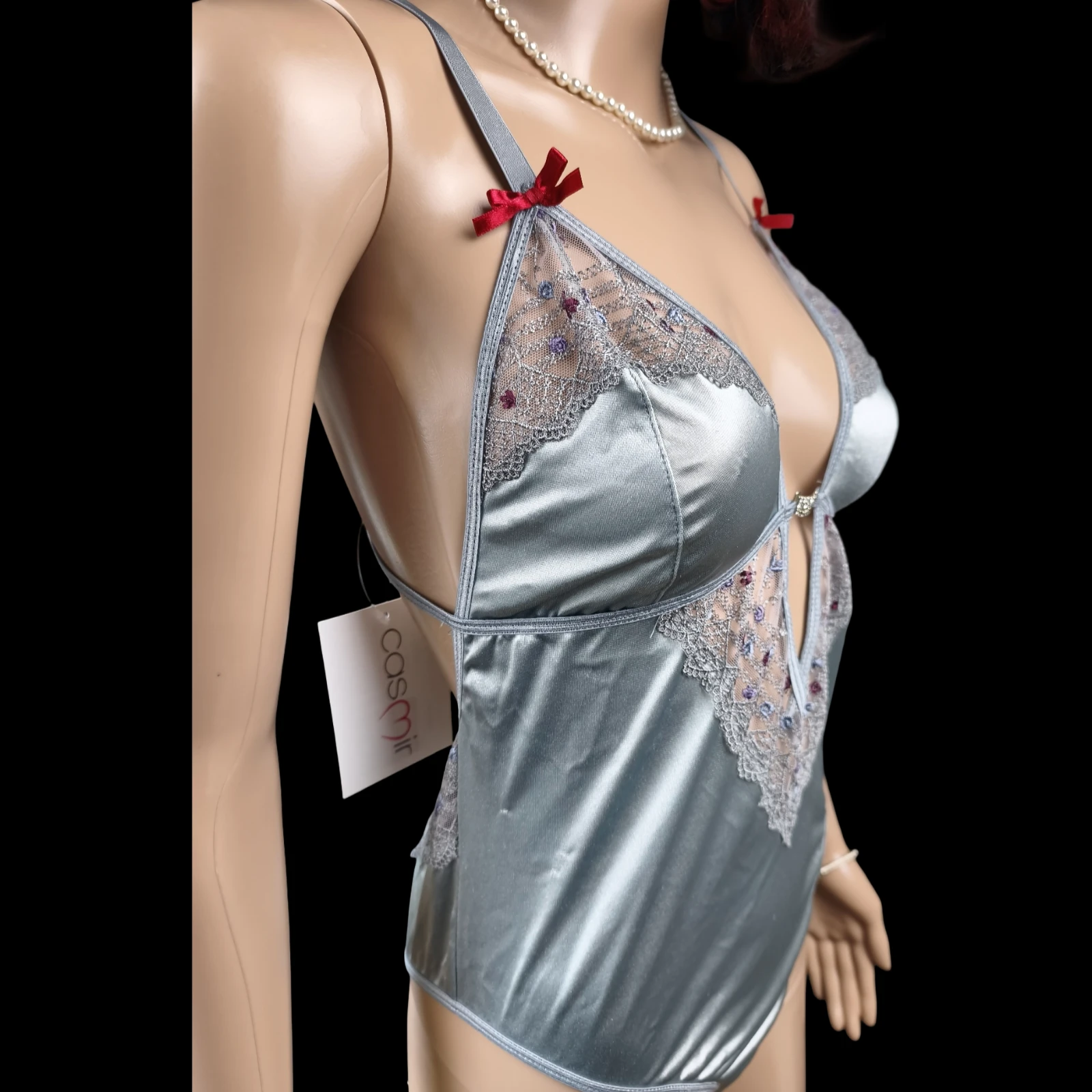 Cuerpo satinado con estilo femenino y elegante, marca Casimir – Nuevo / Talla 44/46 – photo 3